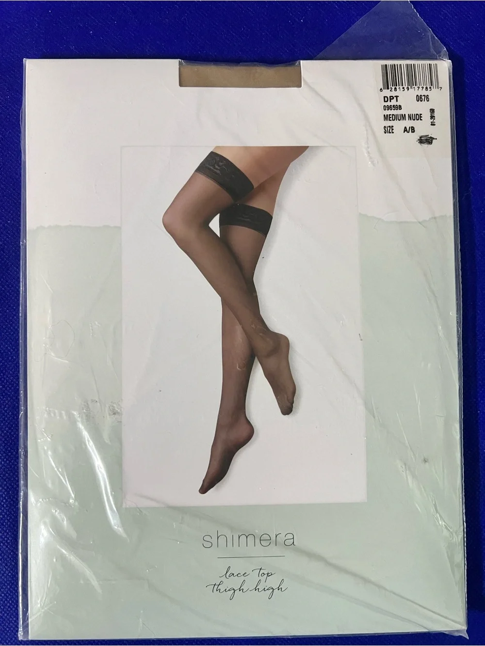Shimera Sexy Lace Top Thigh Highs from Nordstrom.com - Nude - Size A/B - Sealed.